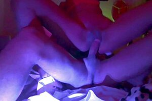 Shy girl on street turns wild indoors