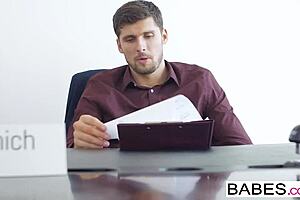 Kristof Cale blows Annie Wolf's cover in office.