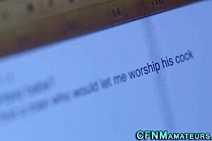 Watch this clothed amateur sucking that rod like a pro.