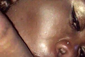 I watch this beautiful ebony babe suck that big black cock deepthroat style, oh woww!