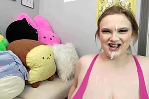 emma lilly big tit cum slut gives fat blowjob pov bbw facial