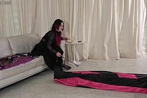 Japanese mistress Katie inflicts CBT with clothespins and whipping punishment!