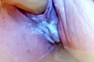 Creamy bathtub solo dildoing session with toys in the pool.