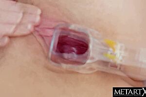 Stunning Pigtailed Blonde Rips Clothes to Fuck Hairy Pussy