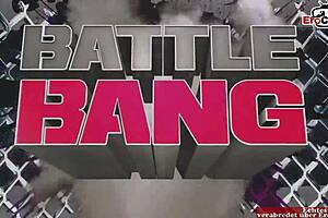 brunette girl with natural tits wins the fight prize