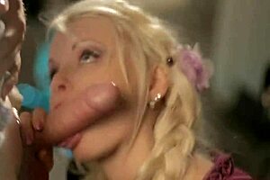 Big Breasted Virgin Loser Goes Down On Him