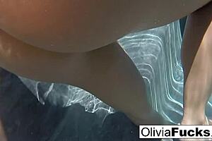 Blonde Olivia Enjoys Underwater Relaxation