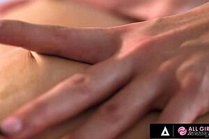 Sexy masseuse Kylie Rocket licks tits and pussy