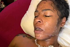 Intense Ebony Compilation of Passionate Sucking and Cumshots