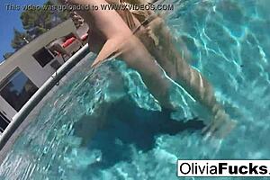 Blonde Olivia Enjoys Underwater Relaxation