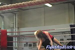 LESBIAN distinguished European fake tits lesbians embarrassing catfight, kissing