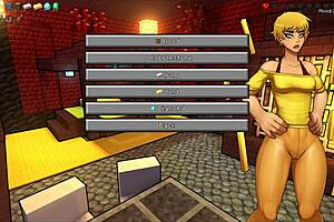 omg, this hornycraft hentai parody with a sexy femdom demon girl striptease... wild!