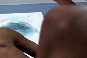 Pretty Brunette Enjoys a Ride