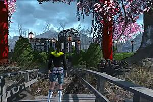 Fallout 4 Slutty Brunette Banged Hard in Wild Anime Action!