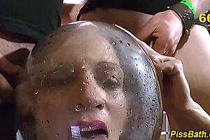 hey, check this watersports slut fucking hard with a wild group