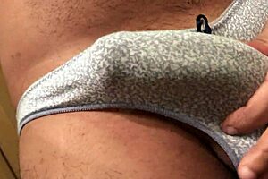 Playing With Sexy Indian Neighbors' Stolen Bikini And Cut Cotton Panties