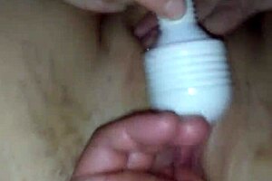 shiny wet pussy cums hard with toys?