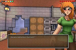 omg, this hornycraft hentai parody with a sexy femdom demon girl striptease... wild!