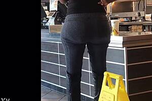 Big Juicy Ebony Ass Displayed