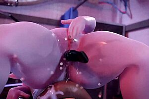 Check out how the double dicked dragon futa fills Tristana to the brim with cum. 😏