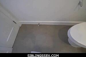 Jewelz Blu, take that stepbrother cock in the kitchen!