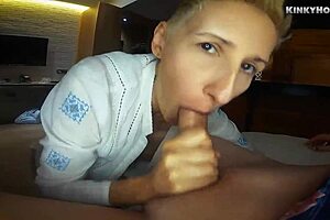 I accidenly sucked my boyfriends big cock and swalloed his cum