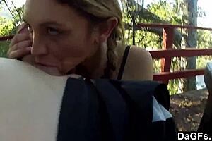 i got blown by my dagfs at her parents house with pigtails