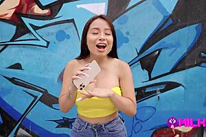 Peruvian amateur with a measuring 5'2 putting up with a man fucking them from behind