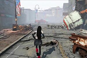 discussing fallout 4 tifa in anime