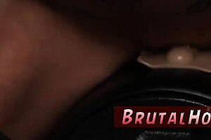 old mistress dominates bound young 18+ tourist in extreme bondage 😈