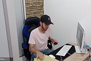 big titted babe deepthroating bbc in a sloppy blowjob