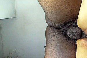 Taking naughty girl from behind with big black cock.