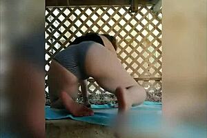 Fucking Pierced Pussy Outdoors Like a Horny Slut with Dildo