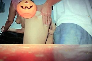 Stepmother teaches stepson to celebrate Halloween