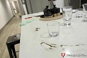 Watch stunning blonde stepsis Elizabeth Jolie blow and bang her stepbro in hardcore action.