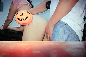 Stepmother teaches stepson to celebrate Halloween