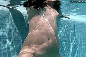 This is something like Hot and wet tony the nude Russian babe is Jessica Lincoln in the pool