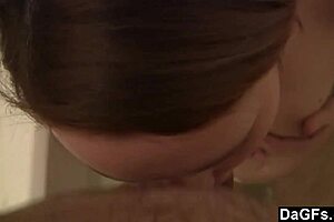 she's my hot girlfriend taking that facial cumshot in the bathroom