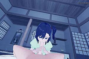 POV ночной трах с Хикаге Мияути