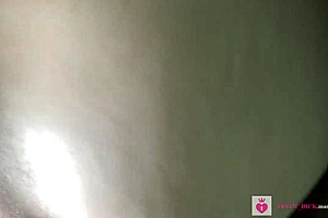 Closeness of a beautiful young blonde woman being fucked in a POV video outside