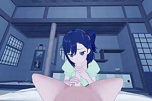 Pov nighttime banging with Hikage Miyauchi