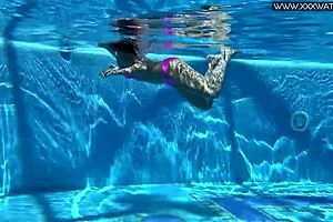 This is something like Hot and wet tony the nude Russian babe is Jessica Lincoln in the pool