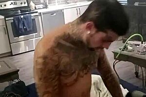 inkdlyfe23 sucks monster cock deep