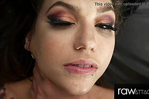 Skinny Tattoo Girl Fucked By Huge Cock