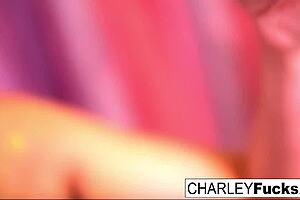 Charley teases with big tits and ass in nude masturbation