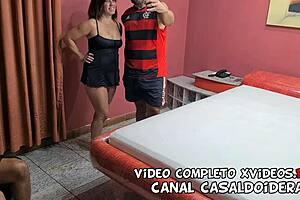 Oh, Husband Gifts Me to Two Studs for Wild Fun! Jr Doidera, Antonyvtt, Myllena Rios Pound My Big Ass and Tits.