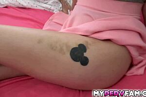 Carolina Sweets' Stepbrother Sneaks on Her Naked in Room