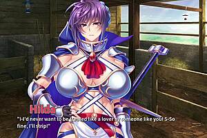 Virgin Knight Cums Outdoors in Anime Ep3