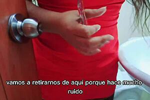 Latina Amateur Gives Room Tour in VIP Hostel with Best Friend