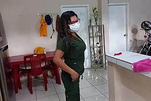 Naughty Nurse Strips And Fucks Patient In Hospital!